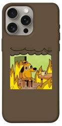 Чехол itsPrint Dog in the fire для Apple iPhone 15 Pro Max (6.7")