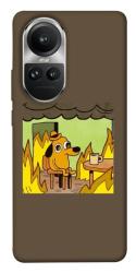 Чехол itsPrint Dog in the fire для Oppo Reno 10