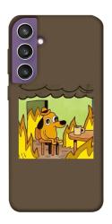 Чехол itsPrint Dog in the fire для Samsung Galaxy S23 FE
