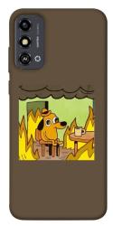 Чехол itsPrint Dog in the fire для ZTE Blade A53
