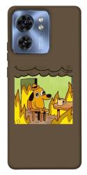Чехол itsPrint Dog in the fire для Motorola Edge 40
