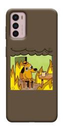 Чехол itsPrint Dog in the fire для Motorola Moto G42