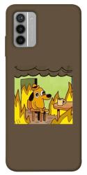 Чехол itsPrint Dog in the fire для Nokia G42