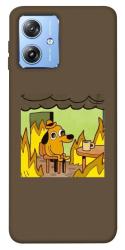 Чехол itsPrint Dog in the fire для Motorola Moto G84