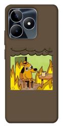 Чехол itsPrint Dog in the fire для Realme C53