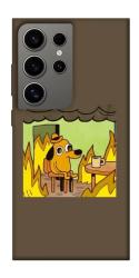Чехол itsPrint Dog in the fire для Samsung Galaxy S24 Ultra