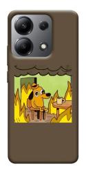 Чехол itsPrint Dog in the fire для Xiaomi Redmi Note 13 4G