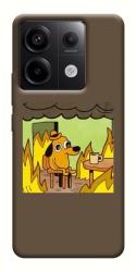 Чехол itsPrint Dog in the fire для Xiaomi Redmi Note 13 Pro 4G