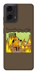 Чехол itsPrint Dog in the fire для Motorola Moto G24