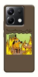 Чехол itsPrint Dog in the fire для Xiaomi Poco X6