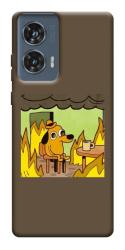 Чехол itsPrint Dog in the fire для Motorola Edge 50 Fusion