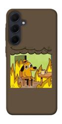 Чехол itsPrint Dog in the fire для Samsung Galaxy A55