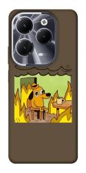Чехол itsPrint Dog in the fire для Infinix Hot 40