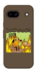 Чехол itsPrint Dog in the fire для Google Pixel 8a