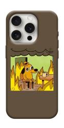Чехол itsPrint Dog in the fire для Apple iPhone 16 Pro Max (6.9")