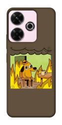 Чехол itsPrint Dog in the fire для Xiaomi Redmi 13 4G / Poco M6 4G