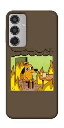 Чехол itsPrint Dog in the fire для Samsung Galaxy M35 5G