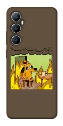 Чехол itsPrint Dog in the fire для Realme C65 4G