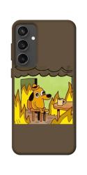 Чехол itsPrint Dog in the fire для Samsung Galaxy S24 FE