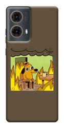 Чехол itsPrint Dog in the fire для Motorola Moto G85