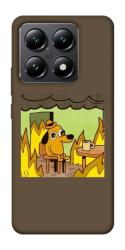 Чехол itsPrint Dog in the fire для Xiaomi 14T