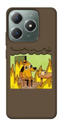 Чехол itsPrint Dog in the fire для Realme C61 4G
