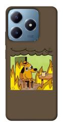 Чехол itsPrint Dog in the fire для Realme C63 4G