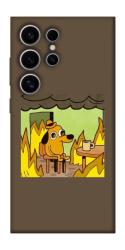 Чехол itsPrint Dog in the fire для Samsung Galaxy S25 Ultra