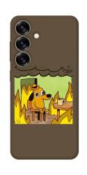 Чехол itsPrint Dog in the fire для Samsung Galaxy S25+