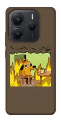 Чехол itsPrint Dog in the fire для Xiaomi Redmi Note 14 5G