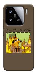 Чехол itsPrint Dog in the fire для Xiaomi 15