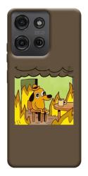 Чехол itsPrint Dog in the fire для Motorola Moto G75 5G