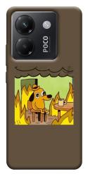Чехол itsPrint Dog in the fire для Xiaomi Poco M7 Pro 5G
