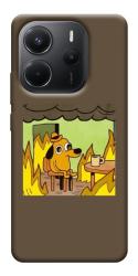 Чехол itsPrint Dog in the fire для Xiaomi Redmi Note 14 4G (Int. version)