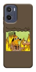 Чехол itsPrint Dog in the fire для Motorola Moto G05