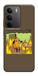 Чехол itsPrint Dog in the fire для Realme C75