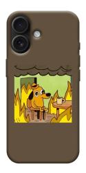 Чехол itsPrint Dog in the fire для Apple iPhone 17 (6.3")