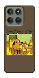 Чехол itsPrint Dog in the fire для Motorola Edge 60 Pro