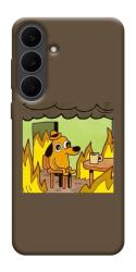 Чехол itsPrint Dog in the fire для Samsung Galaxy S25 FE