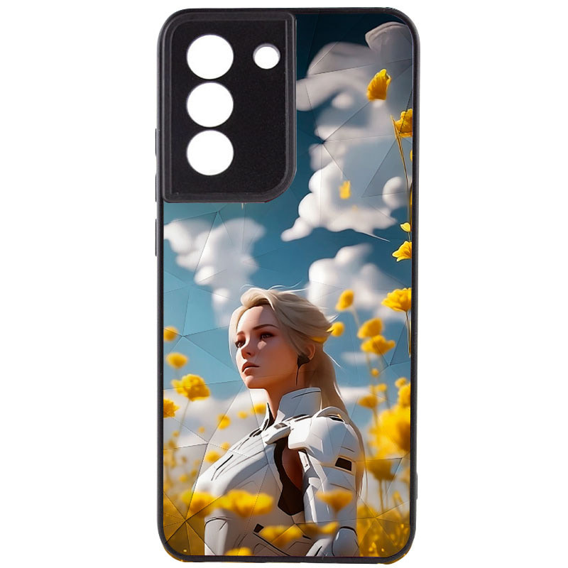 TPU+PC чохол Prisma Ladies для Samsung Galaxy S21 FE з креативним принтом на малюнкі №1