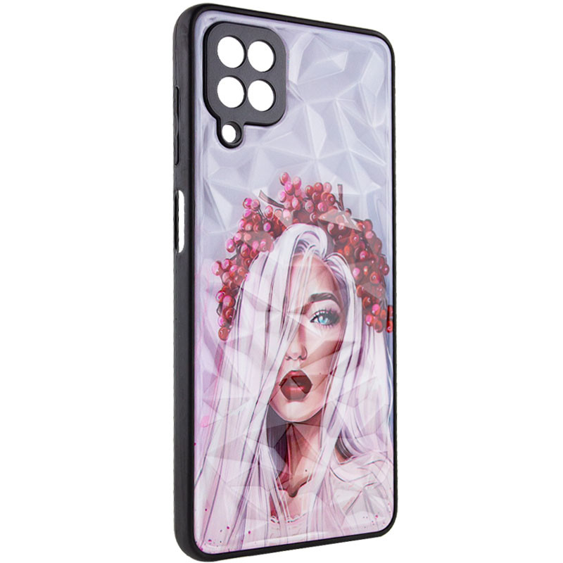 TPU+PC чехол Prisma Ladies для Samsung Galaxy M53 5G с креативным принтом на картинке №1