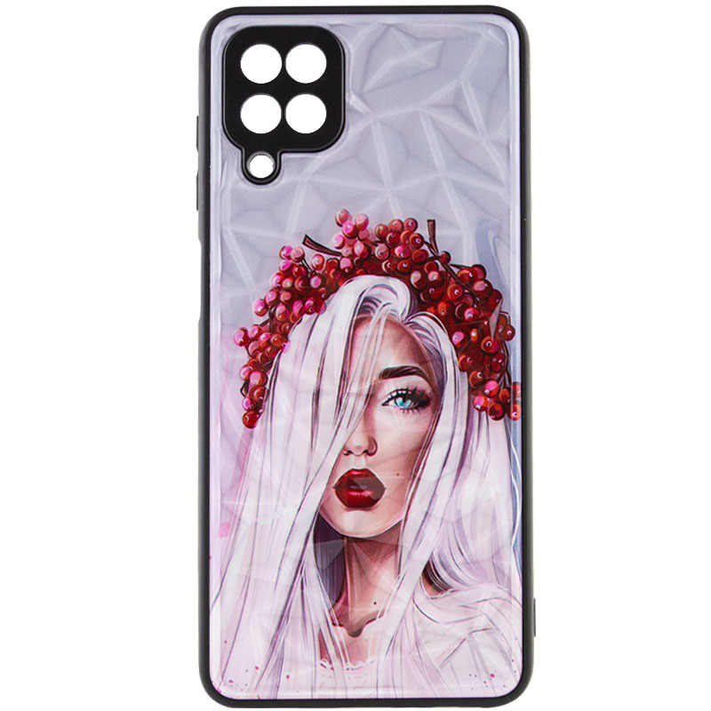 TPU+PC чехол Prisma Ladies для Samsung Galaxy M53 5G с креативным принтом на картинке №2
