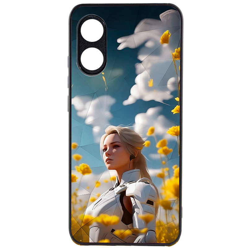 TPU+PC чехол Prisma Ladies для Oppo Reno 8 T 4G с креативным принтом на картинке №1