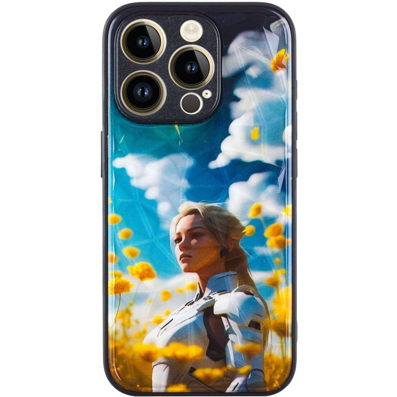 TPU+PC чохол Prisma Ladies для Apple iPhone 15 Pro (6.1) з креативним принтом на малюнкі №2