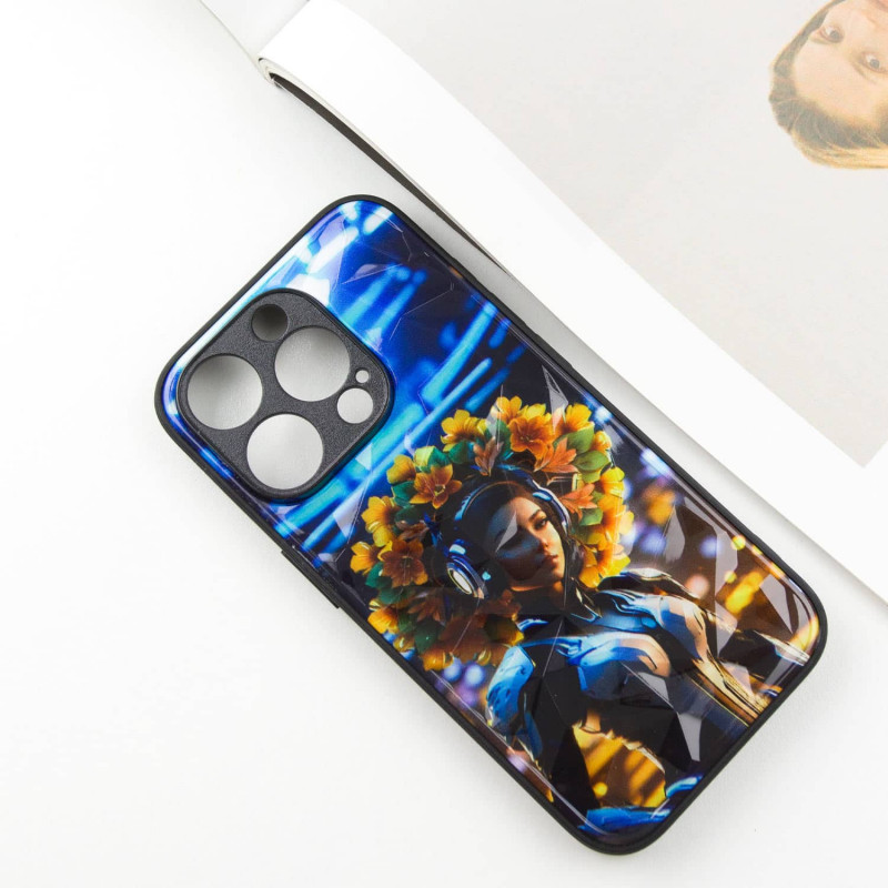 TPU+PC чохол Prisma Ladies для Apple iPhone 15 Pro (6.1) з креативним принтом на малюнкі №3
