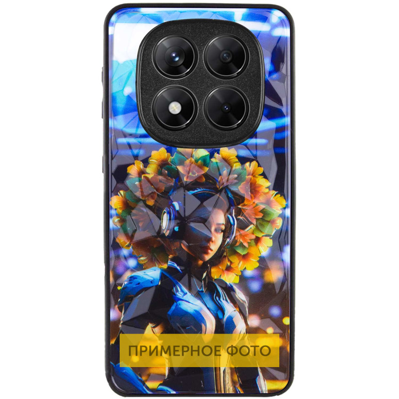 TPU+PC чехол Prisma Ladies для Xiaomi Redmi Note 14 4G (Int. version) с креативным принтом на картинке №2