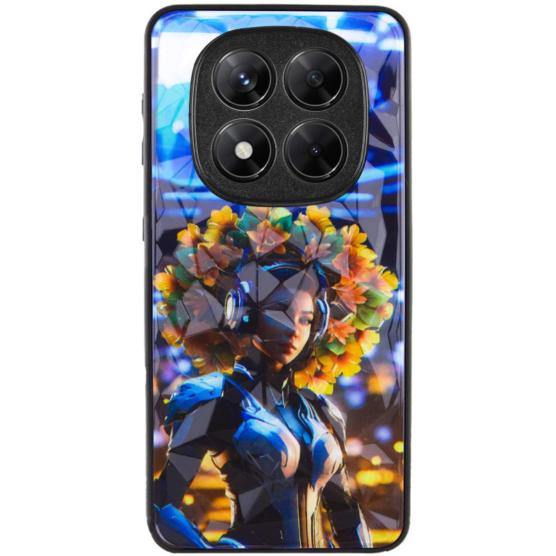 TPU+PC чехол Prisma Ladies для Xiaomi Redmi Note 14 Pro 4G с креативным принтом на картинке №2