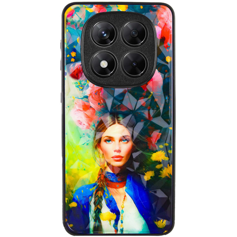 TPU+PC чехол Prisma Ladies для Xiaomi Redmi Note 14 Pro 4G с креативным принтом на картинке №2