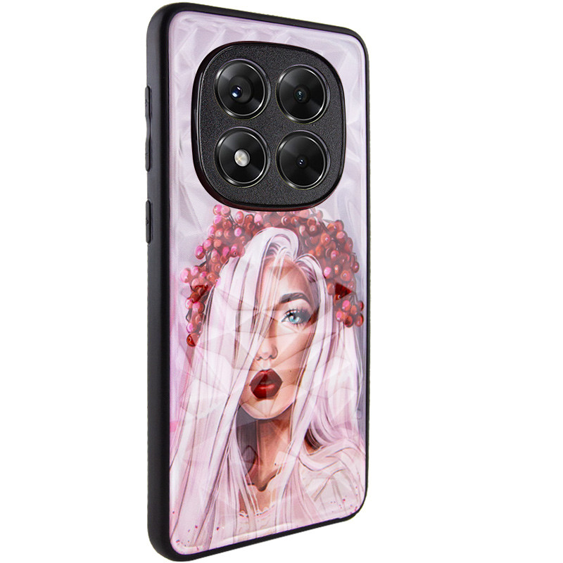 TPU+PC чехол Prisma Ladies для Xiaomi Redmi Note 14 Pro 4G с креативным принтом на картинке №1