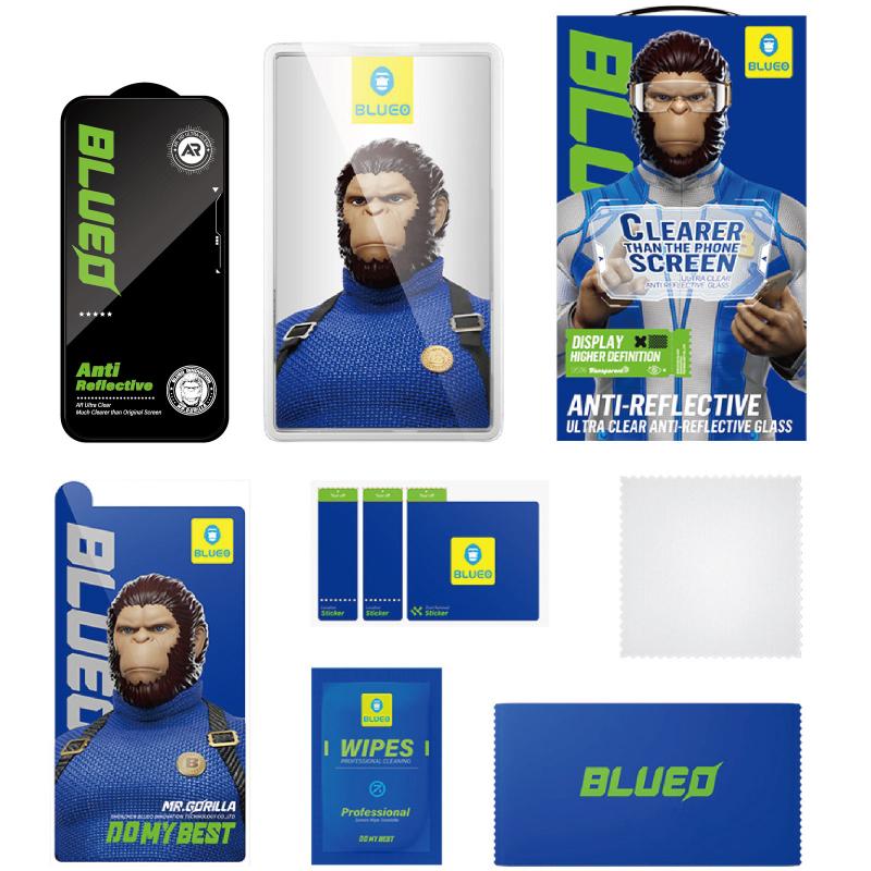 Захисне 2.5D скло Blueo AR Anti-Reflective HD для Apple iPhone 17 / 17 Pro / 16 Pro (6.3) на малюнкі №5